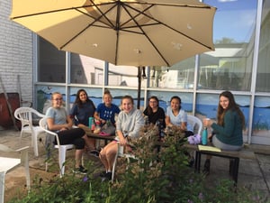 courtyard lunch